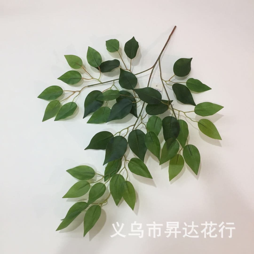 Simulated plastic banyan leaves, camellia leaves, autumn maple leaves, engineering decoration, landscaping, shooting, simulated leaves wholesale