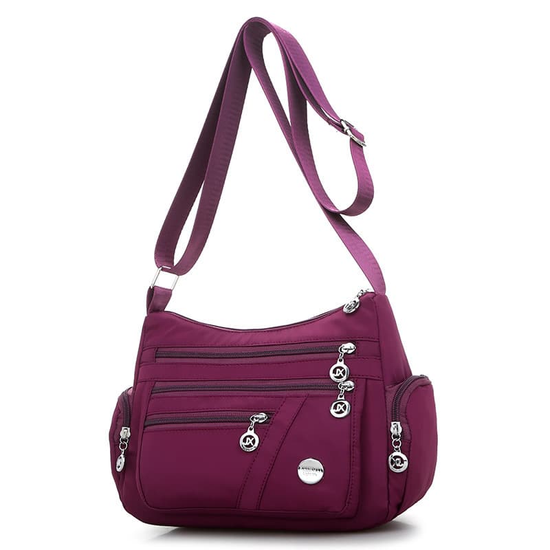 Women's cloth shoulder bag, waterproof nylon cloth women's bag, Japanese and Korean style shoulder crossbody bag, mother's casual bag.