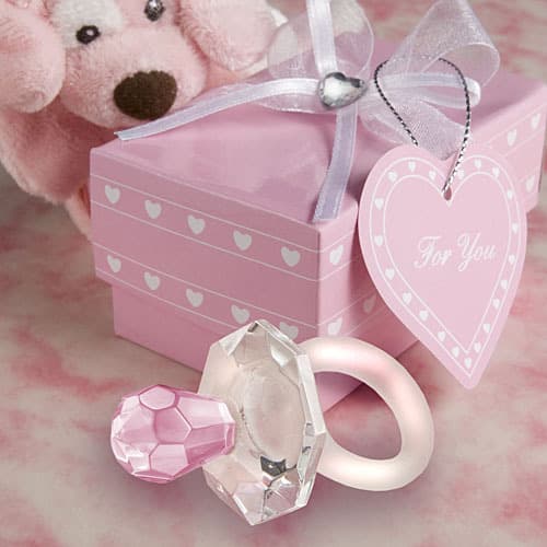 Factory Wholesale Baby Full Moon Birthday Return Gift Small Crystal Ornament Crystal Craft Crystal Pacifier
