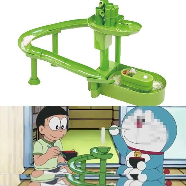 Flowing water plain noodle machine Japanese flowing water cold noodle machine rotary plain noodle machine water track slide children's electric toy