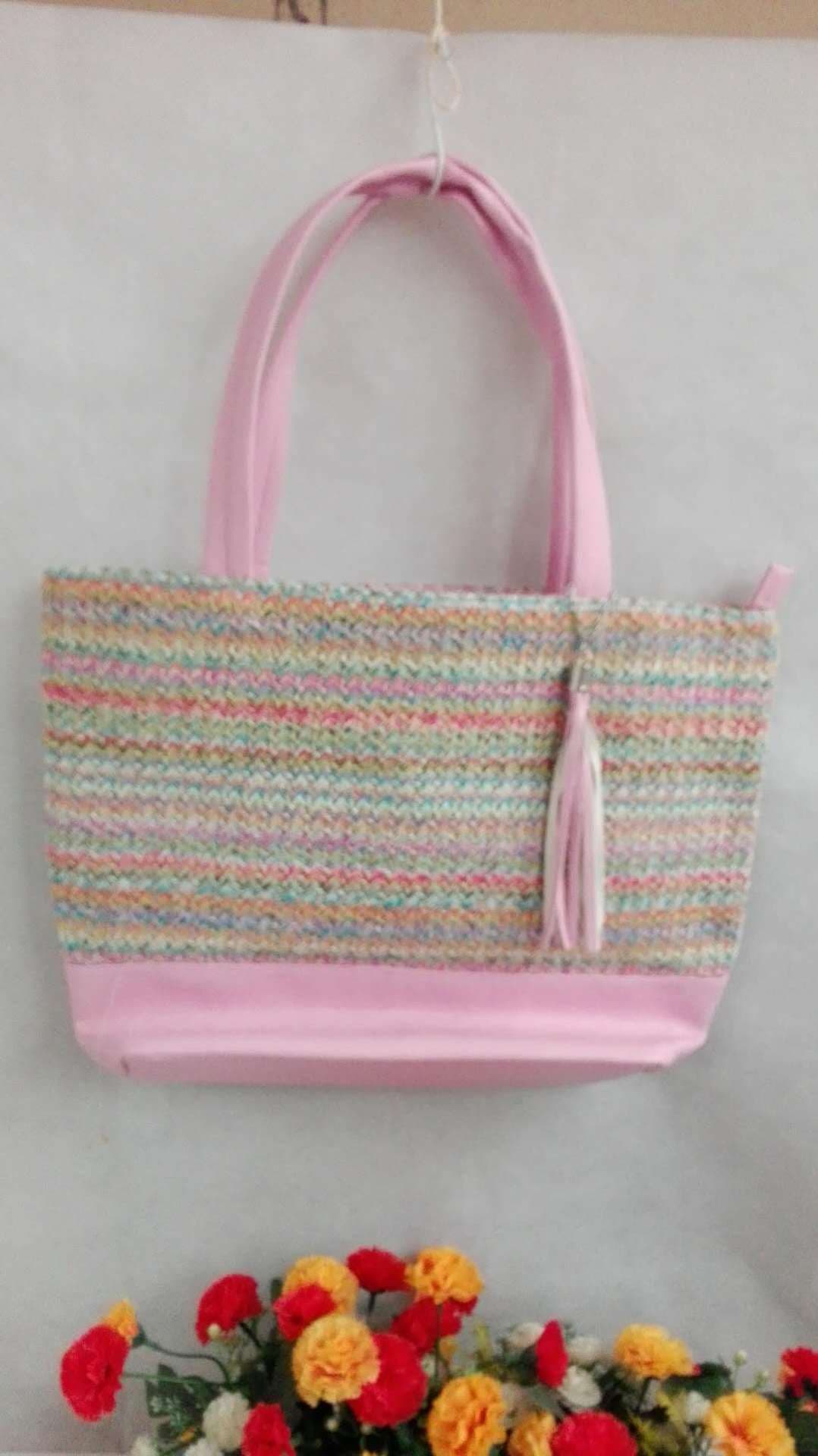 Factory wholesale beach bag women's summer bag large pull grass cloth bag paper cloth bag a generation of hair