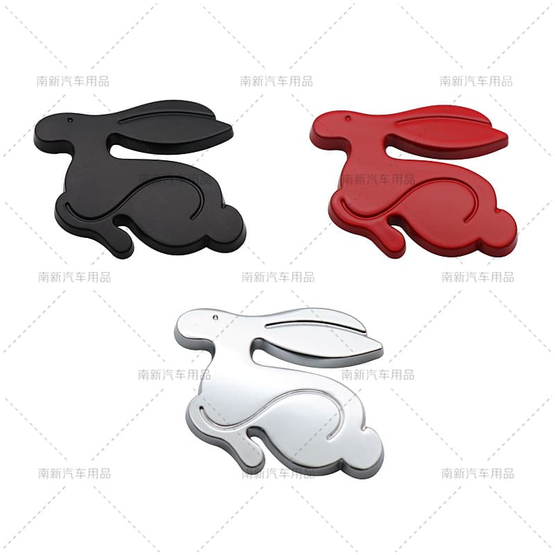 Rabbit 3D Metal Car Badge For Volkswagen GTI Golf 6 7th Gen VW GTI Car Sticker High Quality Durable Car Accessories