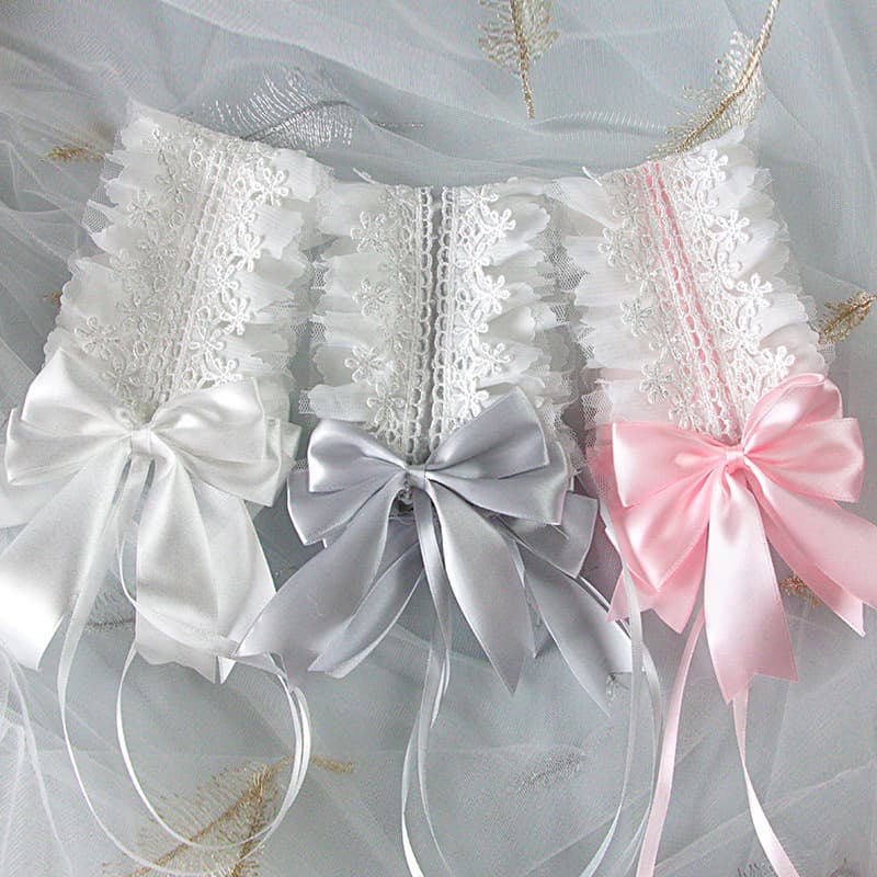 Girls' Lolita Hair Accessories, Dress-up Cute Sweet Lace Bow Fringe Headband Hair Clip Headwear