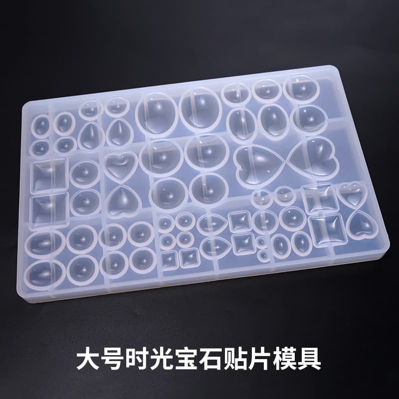 Diy Crystal Drip Glue Stickers Silicone Mold Time Pendant Resin Crafts Office Culture Size Style