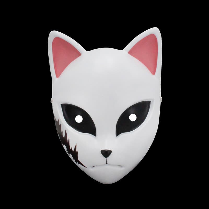 Halloween Japanese Anime Bamboo Garden Ghost Extermination Blade Charcoal Treatment Lang Ju Rabbit Real Zizania Butterfly Fox Resin Mask