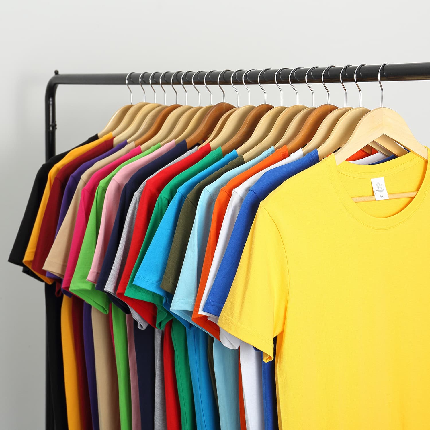 Official 26-count combed pure cotton men's and women's short-sleeve T-shirt, solid color half-sleeve, loose casual 28-color round-neck base shirt