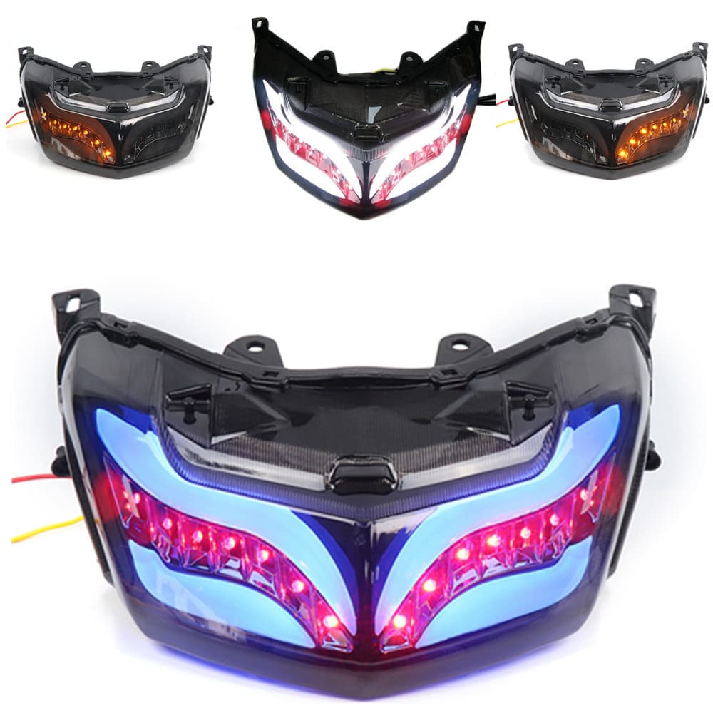 Suitable for Yamaha NMAX155 LED tail light brake light running water turn signal motorcycle modified rear brake tail