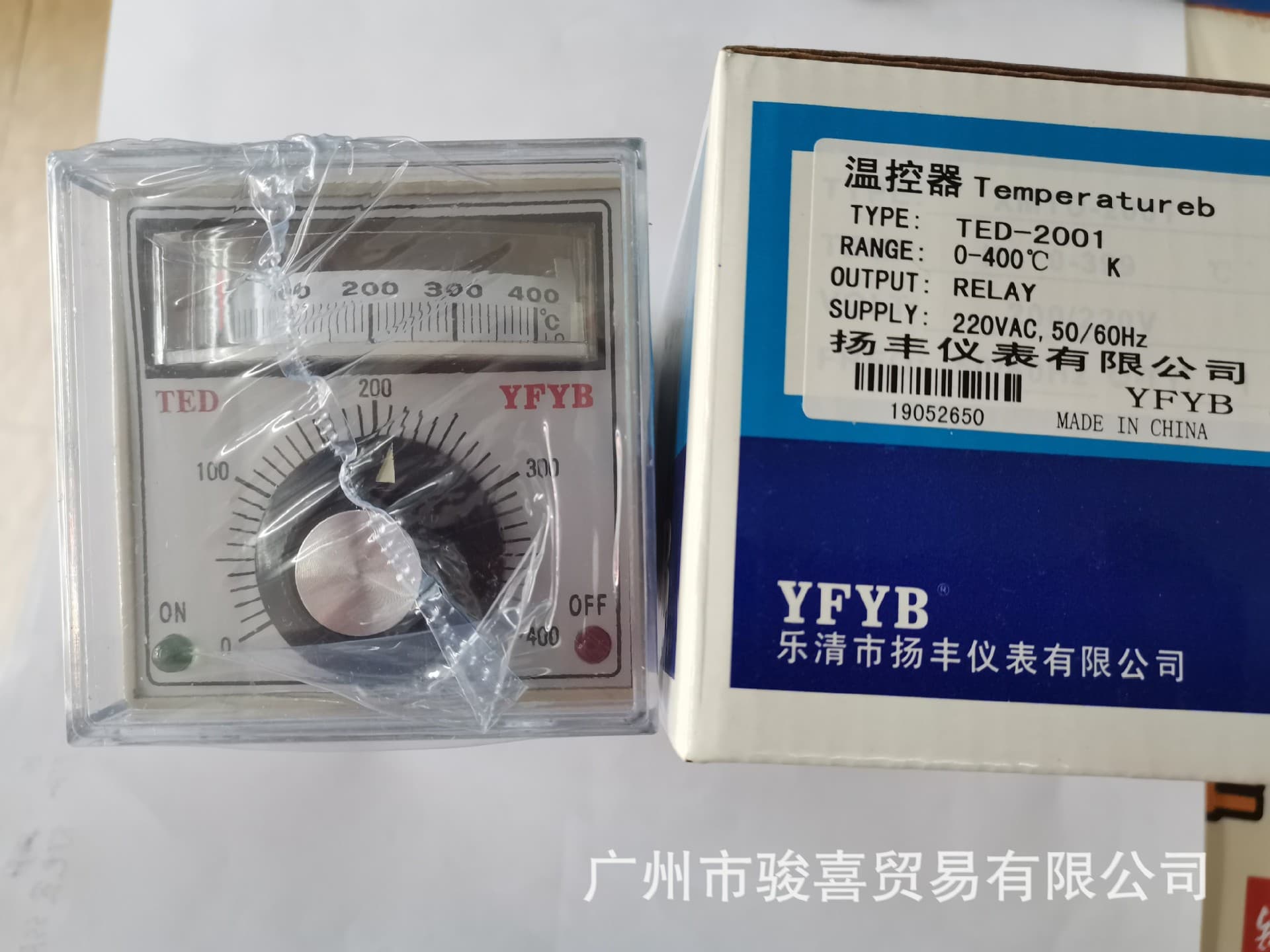 Yangfeng Electric Pointer Heating Temperature Controller TED-2001 Temperature Control AC220V 400°C K, E-Type Probe