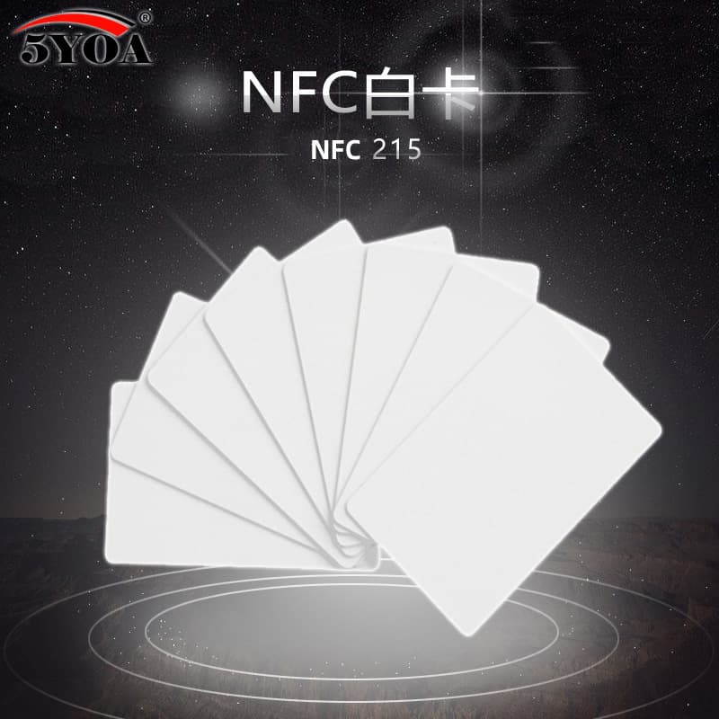 NFC tag 215 white card chip smartphone card NFC electronic access control 5YOA