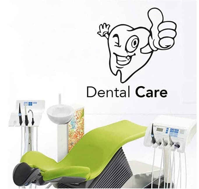 Dental Care Creative Carved Wall Sticker for Dental Clinic