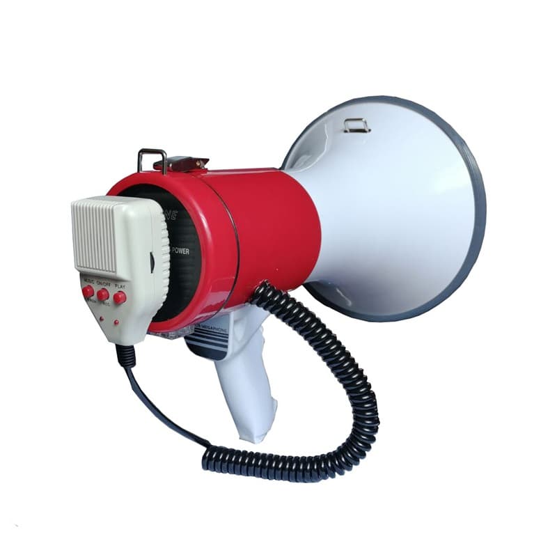50W handheld amplifier, emergency megaphone, high-pitched speaker with recording and loop playback, manufacturer wholesale