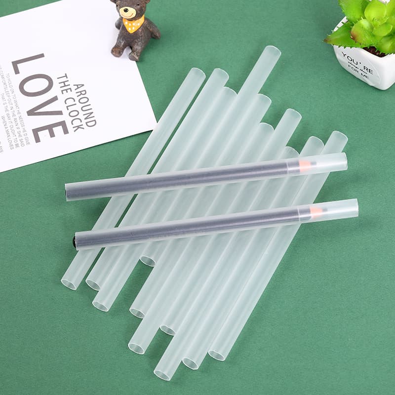 Manufacturer in-stock durable and break-resistant transparent eyebrow pencil protective sleeves, PP plastic eyebrow pencil tubes, PE plastic tubes