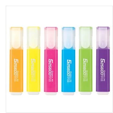 Comix HP908 Fluorescent Highlighter Colored Marker Pen Thick Slant Tip for Study Reading Key Point Marking Highlighter