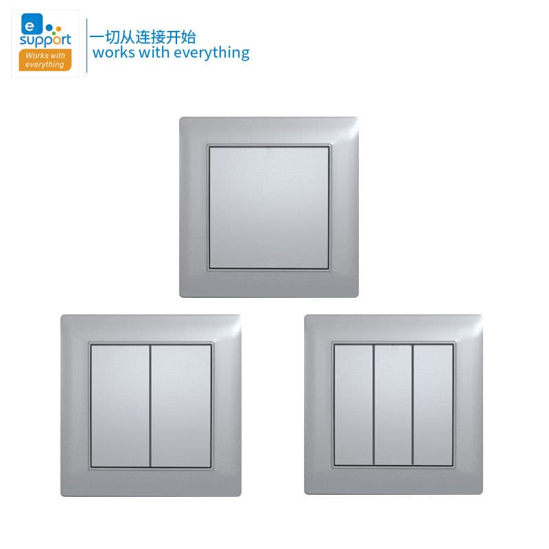 Easy Micro Link Single Live Wire Switch Panel 86 Switch Panel Smart Home Control Switch Compatible with Genie and Xiao Ai Voice Control