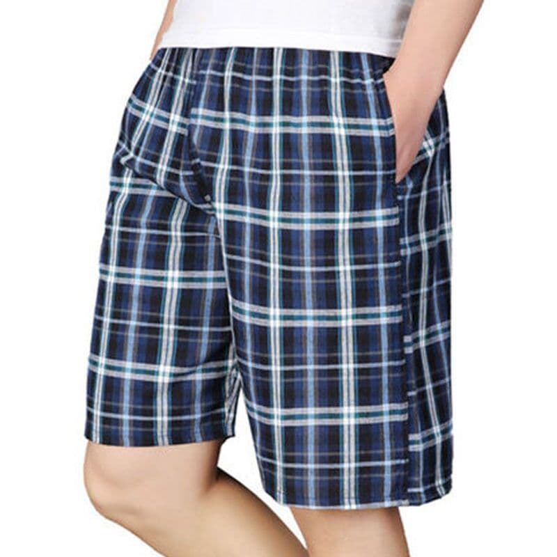 Men's Beach Shorts Plaid Swim Trunks Five-Point Pants Bulk Supply Large Size