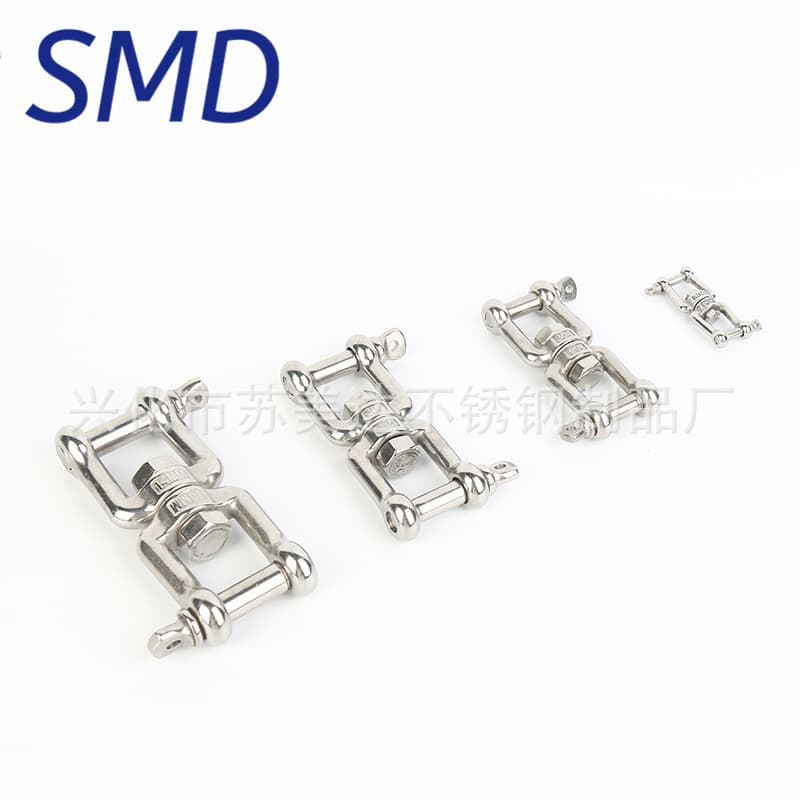 Factory direct 304 stainless steel XX swivel ring universal ring chain link buckle XX shackle swivel ring