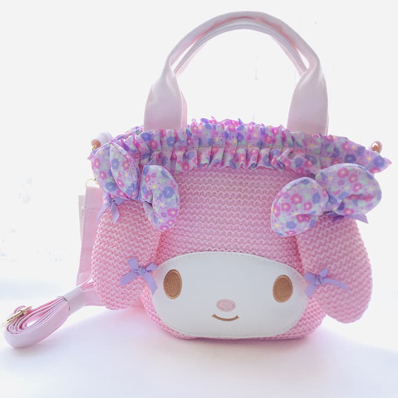 Cute Cartoon Bunny Pink Shoulder Bag Handbag 2-Way Bag Women's Bag Storage Pouch