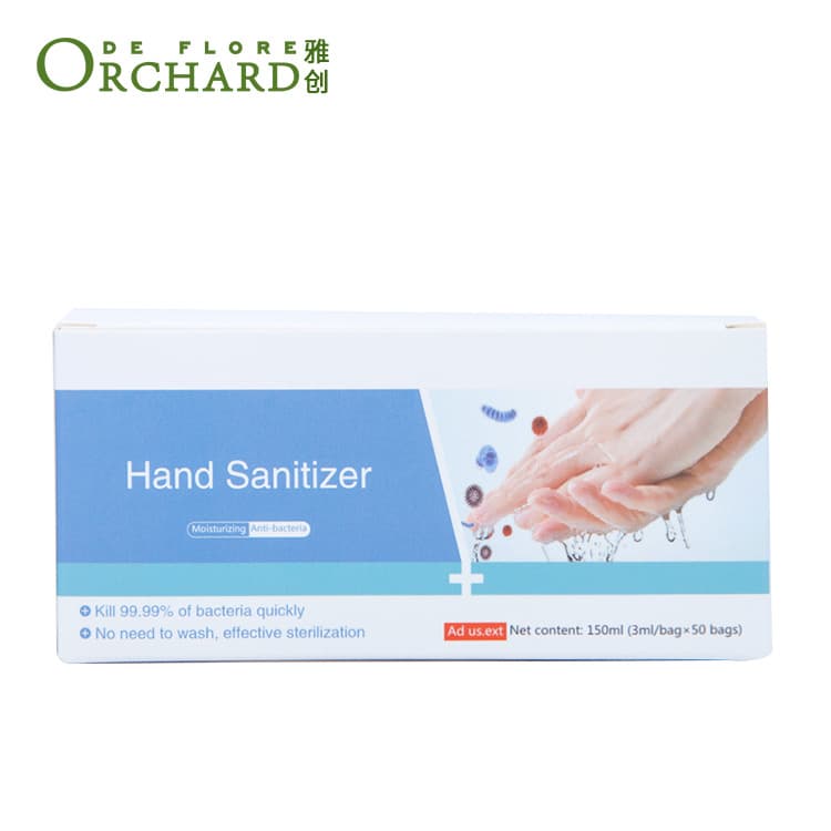In Stock Supply Disposable Portable Pouch No-Rinse Hand Sanitizer Antibacterial Disinfectant Gel Quick-Dry Hand Cleaner