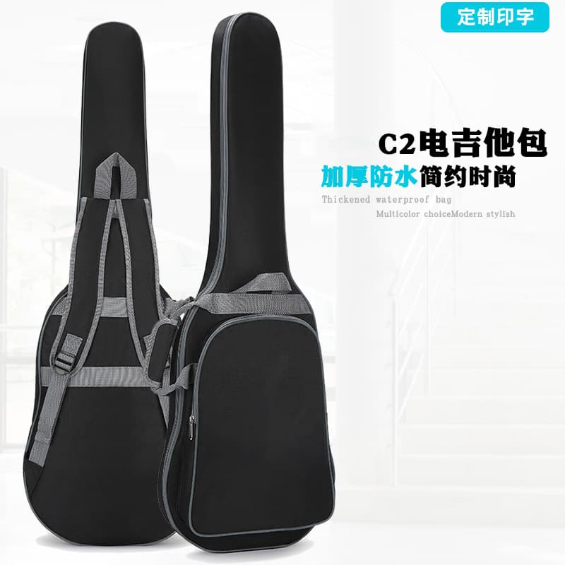 Factory Direct C2 Electric Guitar Backpack with 10MM Sponge Padding, Wholesale from Manufacturer