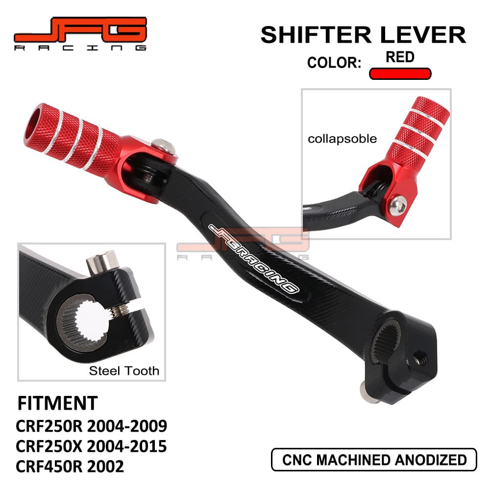 CNC Aluminum Gear Shift Lever for CRF250X/250R/450R Off-Road Motorcycle Modification Accessories