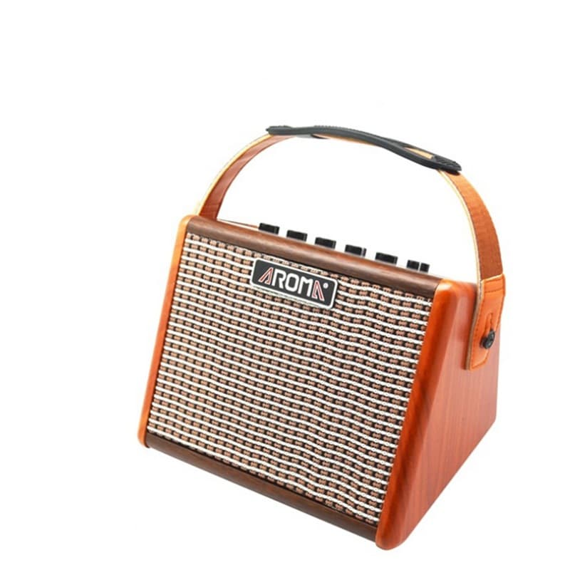Anoma Portable Acoustic Guitar Speaker - Wireless Bluetooth Mini Speaker AG-15A Rechargeable Amplifier