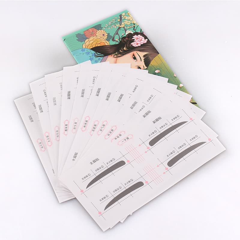 New One-Piece Eyebrow Stencil Kit - Eyebrow Guide Card, Eyebrow Shaper, Flat Brow Stencil, Tattoo Stencil Tool Set