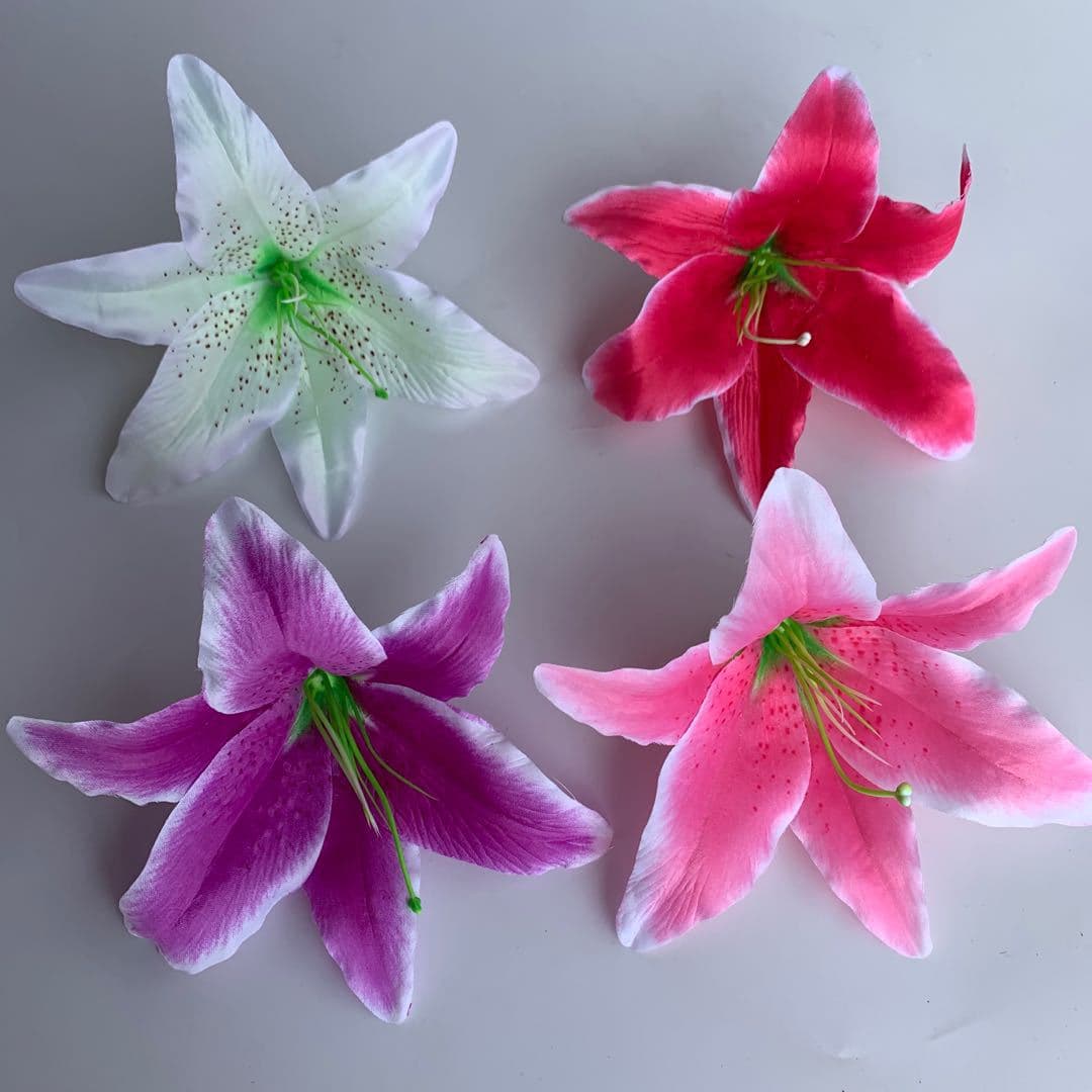 Manufacturer wholesale artificial flowers fake flowers cloth flowers large lily flowers home wedding props shooting background decoration