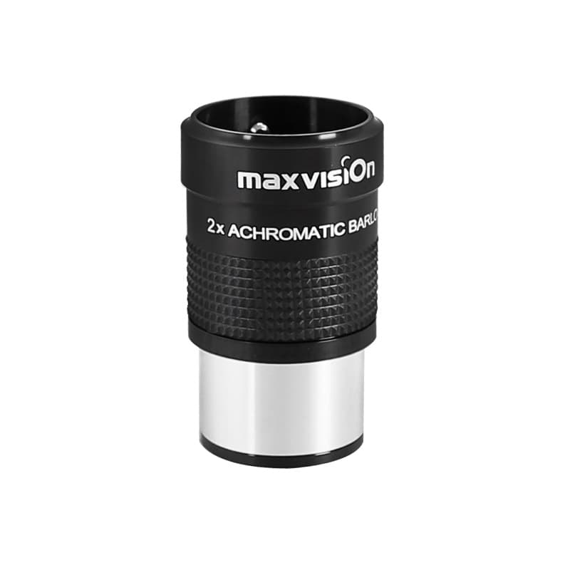 Jinghua Maxvision Astronomical Telescope Accessory 2X Barlow Lens, Metal Achromatic High Magnification HD 3X
