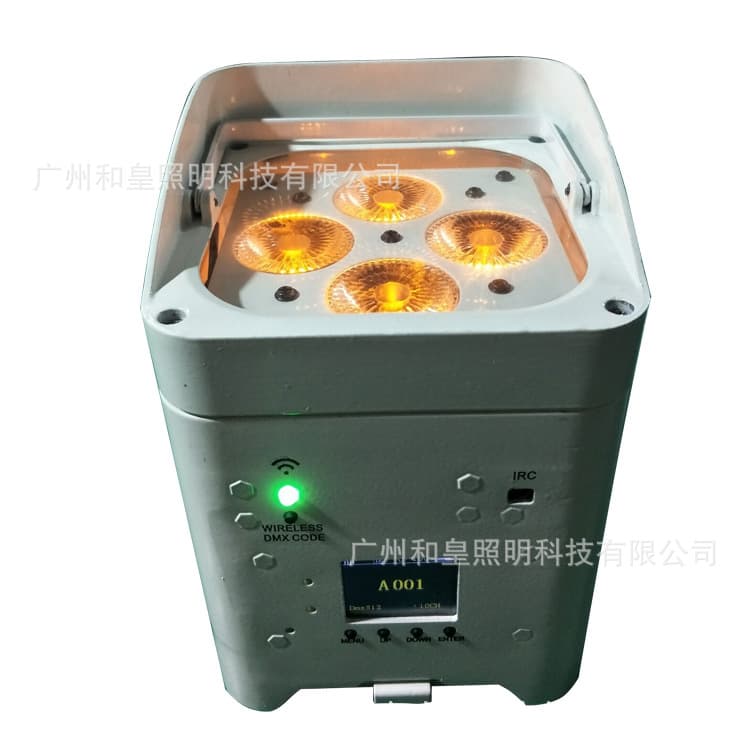 4-Battery PAR Light with Mobile App Wireless DMX Stage Light Remote Control Wireless PAR Light Battery PAR Light