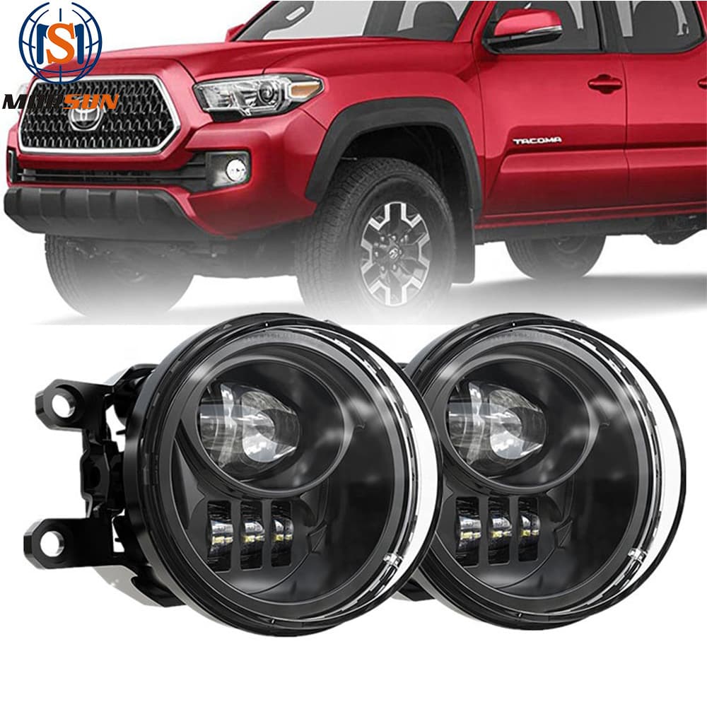 Suitable for 16-19 Toyota Tacoma pickup truck front fog lights LED bar light modification lights