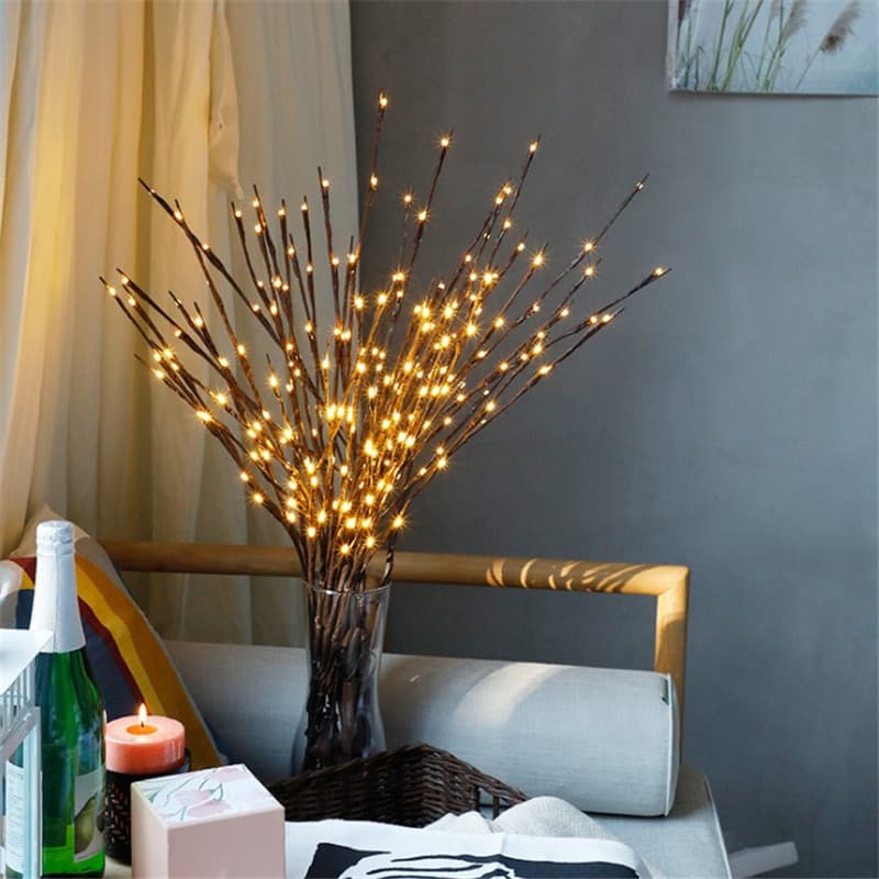LED Simulation Branch Light Decorative String Lights for Room Bedroom Creative Night Light Bar B&B Decorative Lights