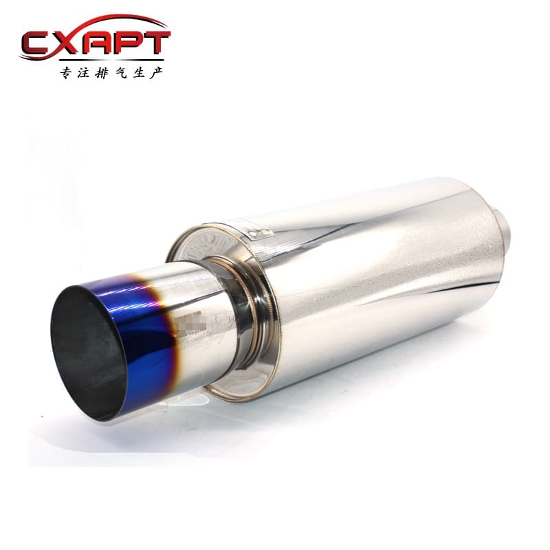 Universal Car Motorcycle Exhaust Pipe Accessories Modification Sound Loud Large Diameter HKS Straight Muffler Cross-border Hot Sale