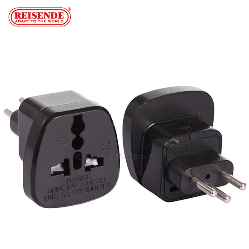 Multi-Country Travel Adapter, Universal Power Plug Converter for Switzerland with Safety Shutter SS-11A