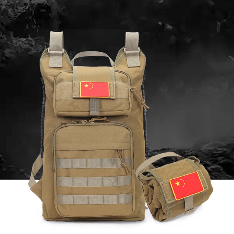 BK Manufacturer Hot-Selling Mountaineering Sports Bag, Military Fan Tactical Backpack, Outdoor Foldable Storage Shoulder Backpack, Transformable Bag
