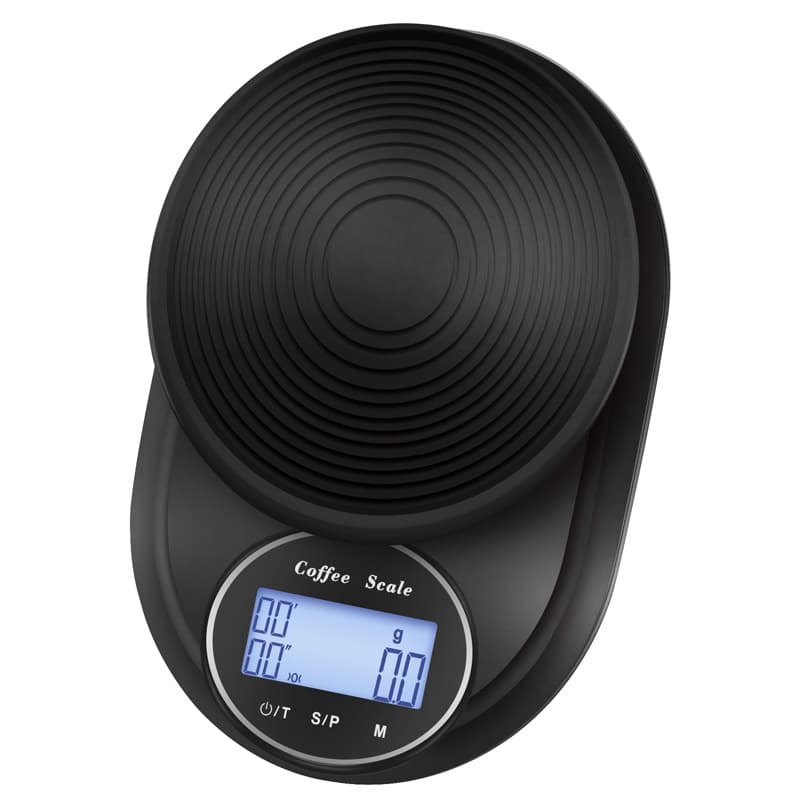 Precision Coffee Kitchen Scale Mini Electronic Timer Food Scale 0.1g 5kg Compact Size Home Use High Accuracy Scale