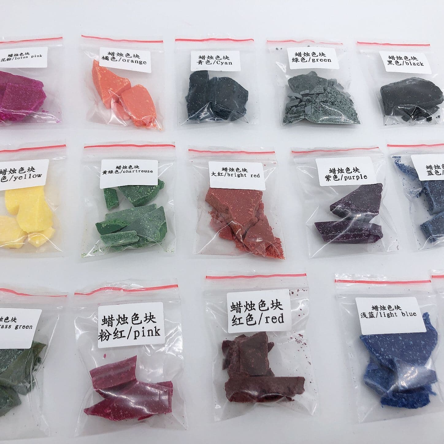 Concentrated Candle Dye Block 3g Wax Dye Colors 500g Wax candle dye DIY Candle Pigment