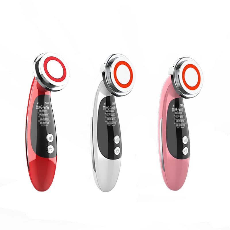 Color light beauty device hot compress eye lifting firming facial cleanser EMS red and blue light infusion instrument wholesale.