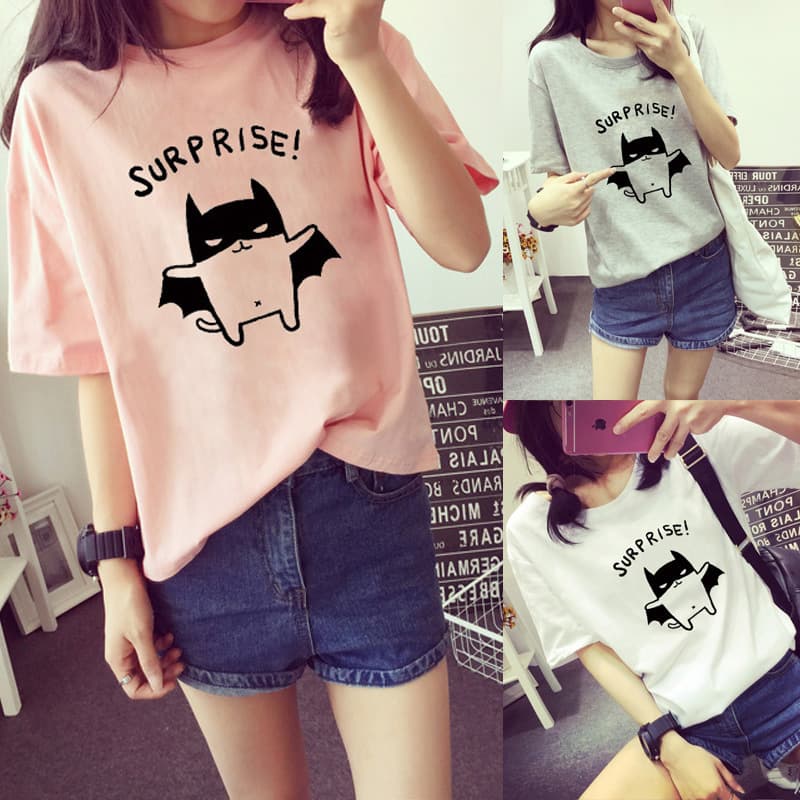 Wholesale Summer Korean New Style Women's Short Sleeve T-Shirt Lining Loose Student Women's Clothing 9.9 Free Shipping