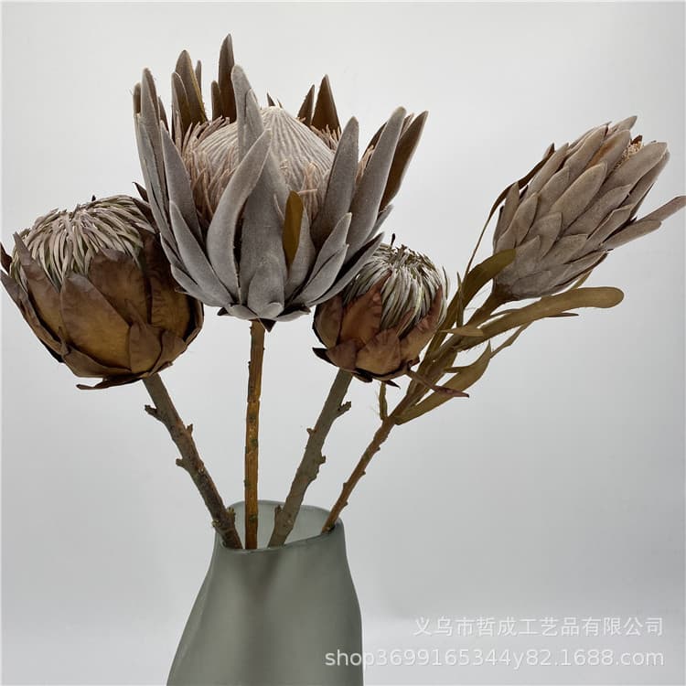 Artificial flower dry tropical plant emperor flower artificial flower living room floor flower display table sample room flower arrangement