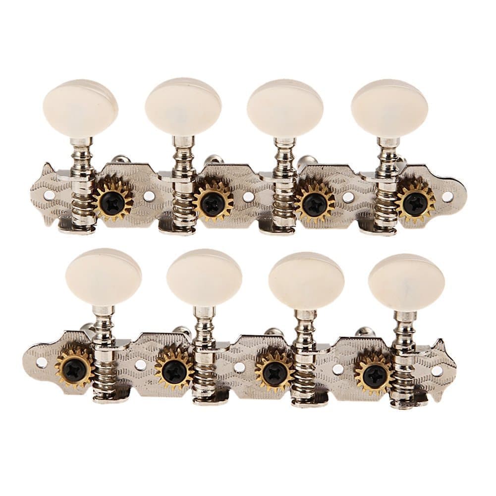 Factory direct sales 4-link 8-string mandolin milk white small round head tuners classical guitar tuners