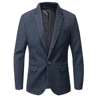 Spring/Autumn New Men's Blazer Fashion Wrinkle-Resistant Suit Jacket Men Cross-Border Direct Supply Suit Jacket Men One-Piece Drop Shipping