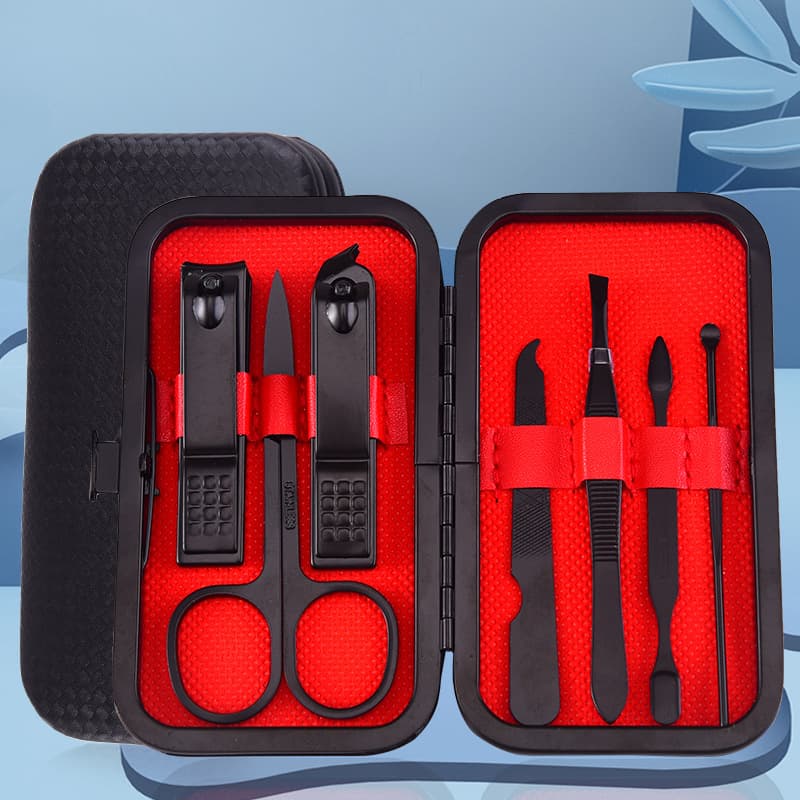 Factory Wholesale Multifunctional Beauty Manicure 7-Piece Nail Care Set Nail Clipper Nail Scissors Easy to Clean
