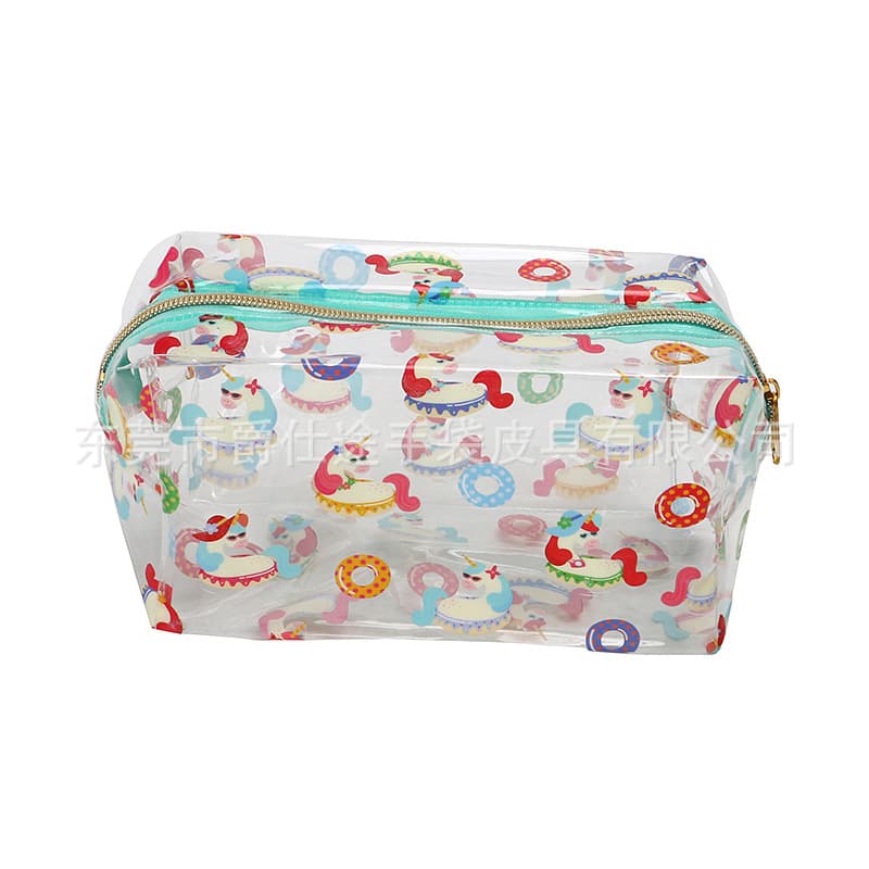 Korean-Style Creative PVC Cosmetic Bag, Eco-Friendly Printed PVC Storage Bag, Convenient PVC Toiletry Bag