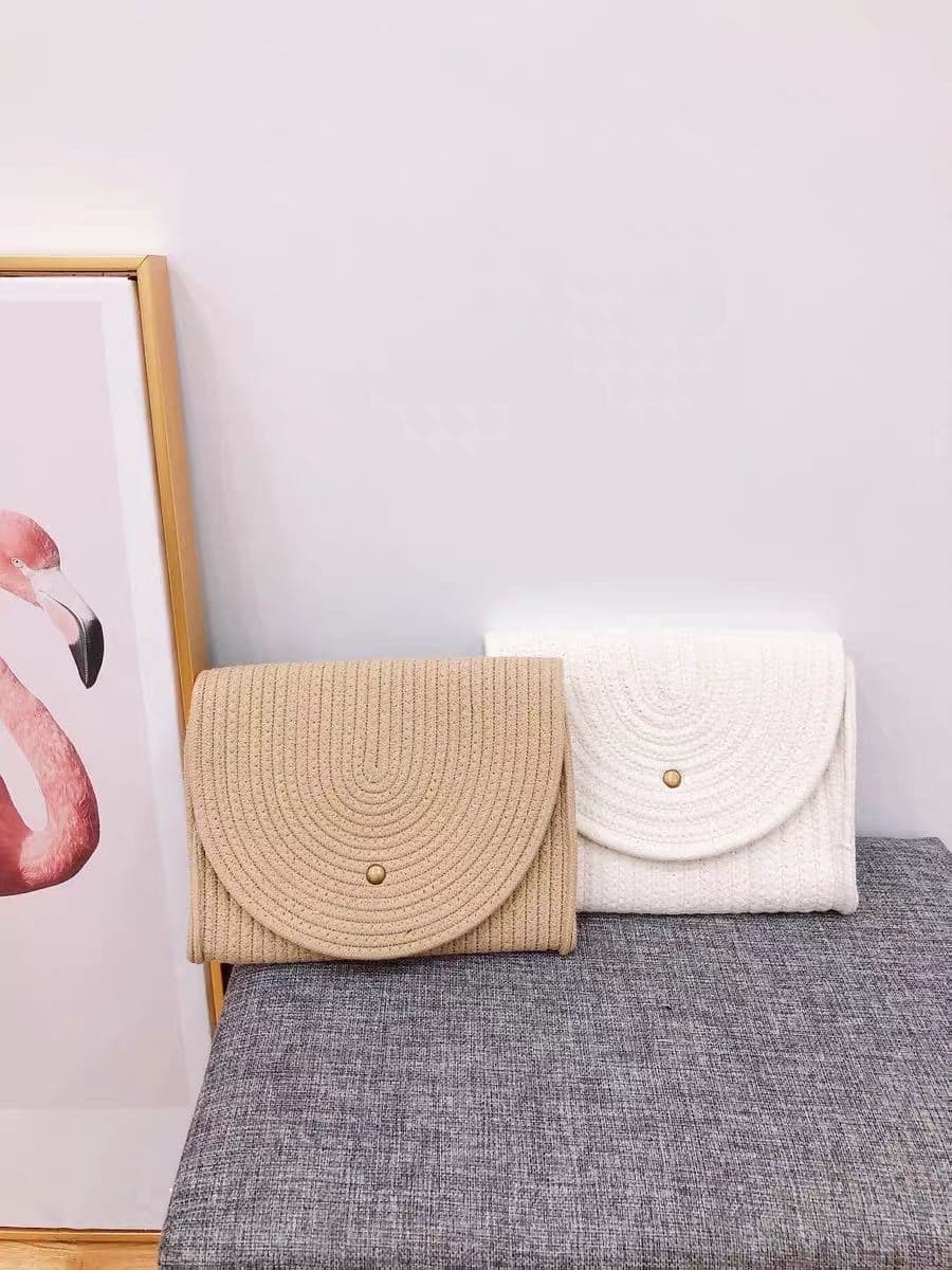 New Straw Beach Crossbody Bag, Seaside Vacation Ins Style
