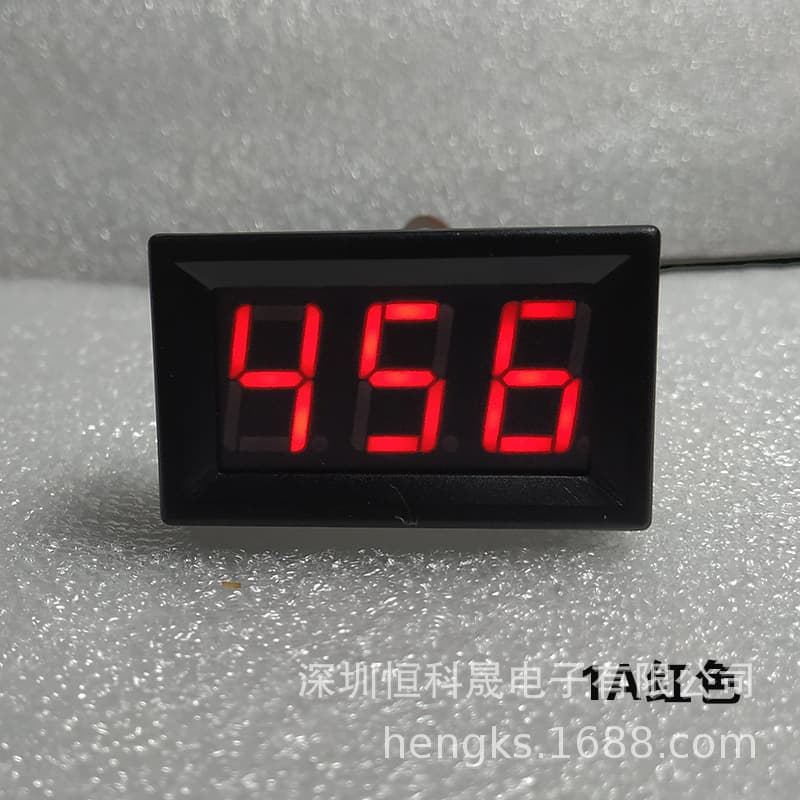 High-Precision DC Ammeter Milliammeter 0.56-inch 1A 10A DC4-30V Powered with Trimmer Ammeter