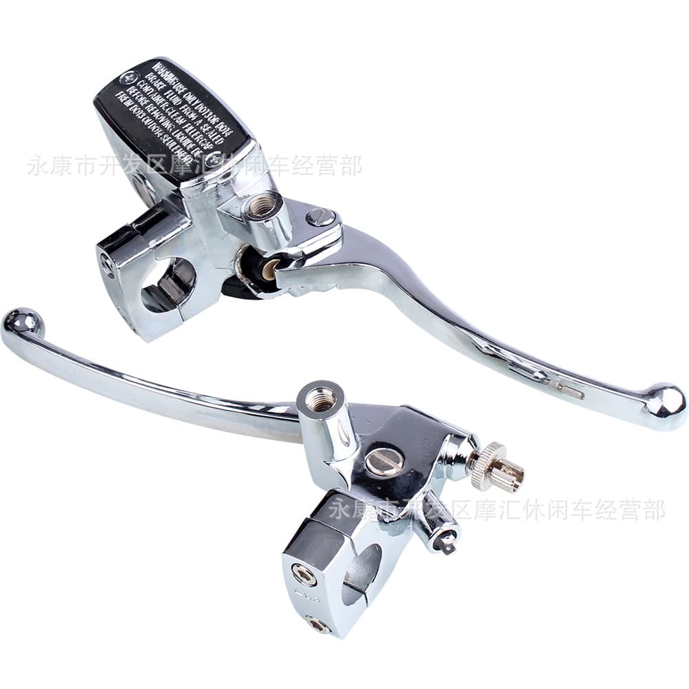 25mm Chrome Plated Left Clutch Handle Brake Master Cylinder Pump for Honda CB400SF Yamaha Suzuki