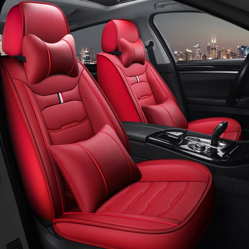 New Car Seat Covers for Skoda Octavia 2008/2009/2010 Model, All-Season Full-Wrap Leather Seat Covers