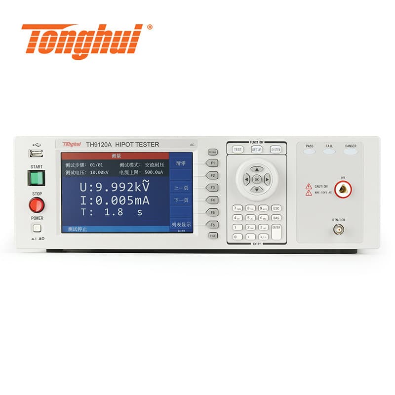 TongHui TH9120A Programmable AC Voltage Tester Insulation Test Instrument High Precision Electrical Testing Equipment