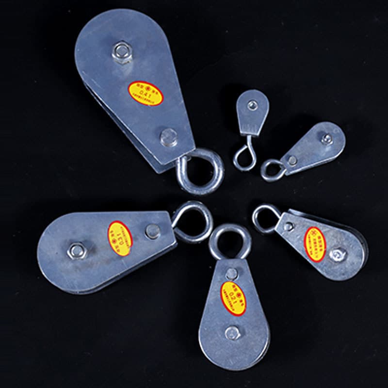 Bearing lifting pulley rigging manufacturer wholesale single-wheel double-wheel mini pulley swivel hoist ring