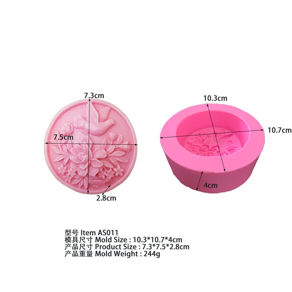 AS011 Peace Soap Mold Silicone Mold for Fondant